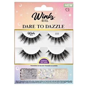 Fake Eyelashes Ardell Winks Dare To Dazzle Lash Kit 222 With Rhinestone Accents